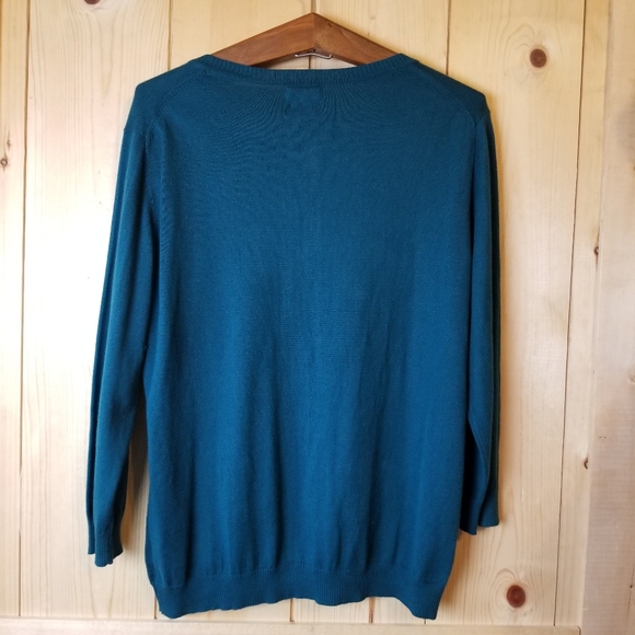 Van Heusen Cotton 3/4 Length Sleeve Button Up Cardigan Sweater NWT - Picture 5 of 13